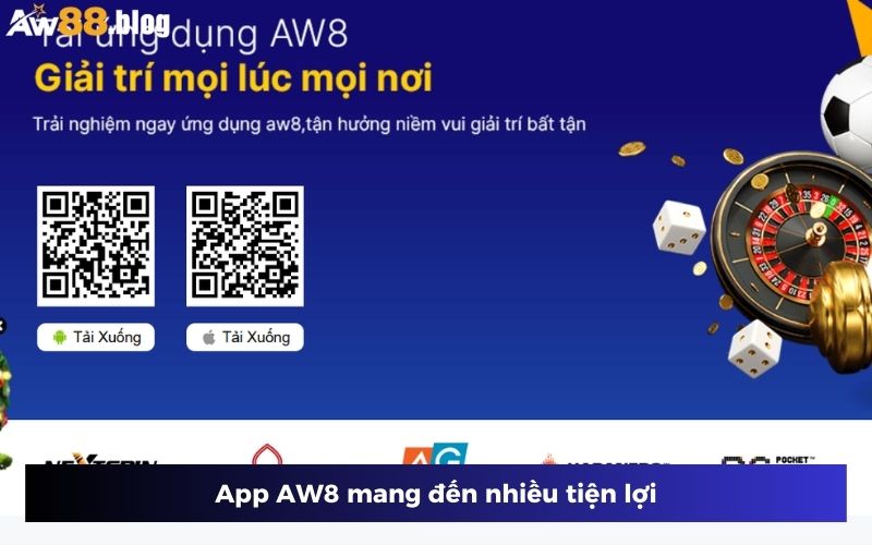 App AW8 có 2 phiên bản IOS và Android