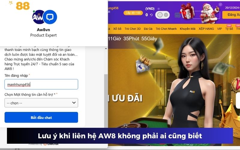 Lưu ý các vấn đề giúp bạn không bị gián đoạn khi liên hệ AW8