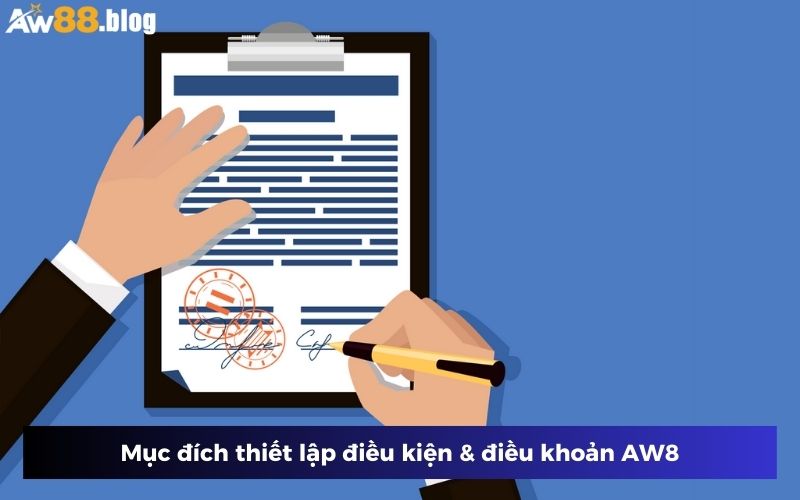 Thiết lập điều kiện và điều khoản AW8 với 4 mục đích